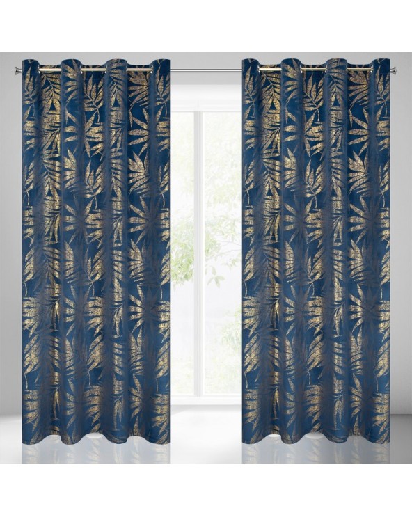 Zasłona velvet 140x250 Elena granatowa Eurofirany Zasłona velvet 140x250 Elena granatowa Eurofirany