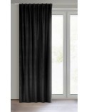 Zasłona 140x300 Madlen czarna Eurofirany 