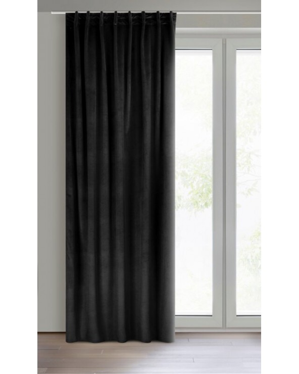 Zasłona 140x300 Madlen czarna Eurofirany Zasłona 140x300 Madlen czarna Eurofirany