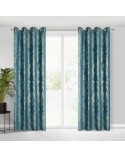 Zasłona velvet 140x250 Melody ciemnoturkusowa Eurofirany 