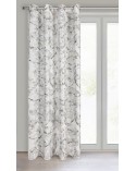 Zasłona velvet 135x250 Odeta biała/szampańska Eurofirany 