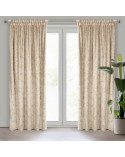 Zasłona velvet 135x270 beżowa/szampański Eurofirany 