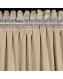 Zasłona velvet 135x270 beżowa/szampański Eurofirany 