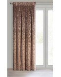 Zasłona velvet 135x270 brązowa /szampańska Eurofirany 