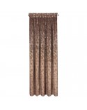 Zasłona velvet 135x270 brązowa /szampańska Eurofirany 