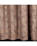 Zasłona velvet 135x270 brązowa /szampańska Eurofirany 