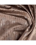 Zasłona velvet 135x270 brązowa /szampańska Eurofirany 