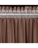 Zasłona velvet 135x270 brązowa /szampańska Eurofirany 