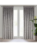 Zasłona velvet 135x270 stalowa/szampańska Eurofirany 