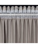Zasłona velvet 135x270 stalowa/szampańska Eurofirany 