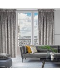 Zasłona velvet 135x270 stalowa/szampańska Eurofirany 