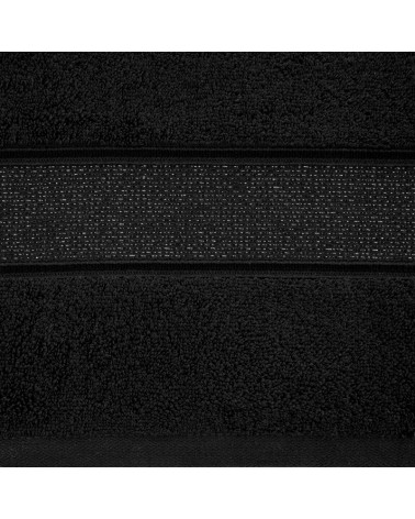 Ręcznik bawełna 30x50 Liana czarny Eurofirany 