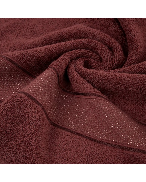 Ręcznik bawełna 70x140 Liana bordowy Eurofirany 