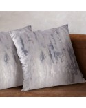 Poszewka velvet 45x45 Tina srebrna Eurofirany 
