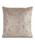 Poszewka velvet 45x45 Tulia beżowa/szara Eurofirany 