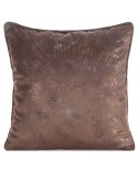 Poszewka velvet 45x45 Tulia kawowa/szara Eurofirany 