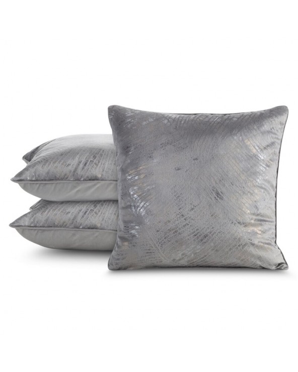 Poszewka velvet 45x45 Tulia stalowa/szara Eurofirany Poszewka velvet 45x45 Tulia stalowa/szara Eurofirany