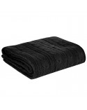 Koc akrylowy pleciony 130x170 czarny Eurofirany 