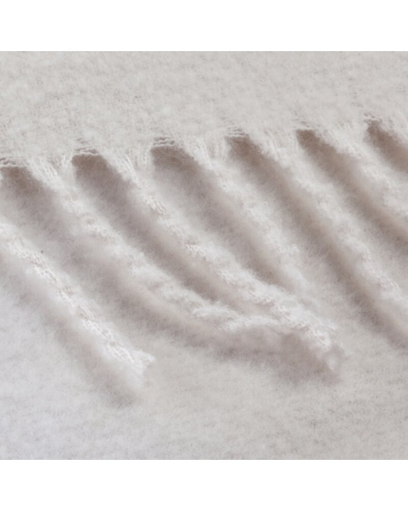 Koc z frędzlami 130x170 Moher beżowy Eurofirany 