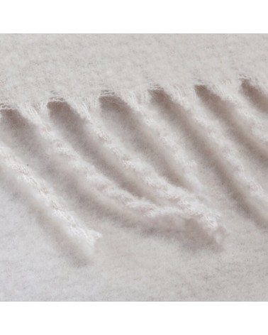 Koc z frędzlami 130x170 Moher beżowy Eurofirany 