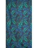 Zasłona 140x250 Palms czarna/zielona Eurofirany 