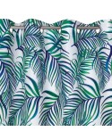 Zasłona 140x250 Palms biała/zielona Eurofirany 