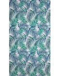 Zasłona 140x250 Palms biała/zielona Eurofirany 
