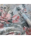 Zasłona velvet 140x270 Marisa zielona/różowa Eurofirany 