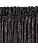 Zasłona velvet 135x270 Tulia czarna/szara Eurofirany 