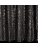 Zasłona velvet 135x270 Tulia czarna/szara Eurofirany 