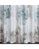 Zasłona velvet 140x270 Vivian turkusowa/beżowa Eurofirany 