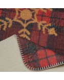 Koc bawełna 200x220 Cherry kremowy/czerwony  Eurofirany 