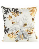 Poszewka velvet 45x45 Angel biała Eurofirany