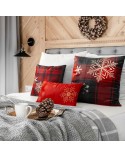 Poszewka velvet 30x50 Cherry czerwona Eurofirany