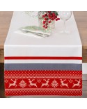 Bieżnik 40x140 Noel biały/czerwony Eurofirany 