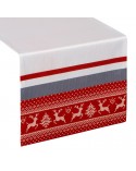 Bieżnik 40x140 Noel biały/czerwony Eurofirany 
