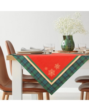 Obrus 85x85 Cherry czerwony/zielony Eurofirany 