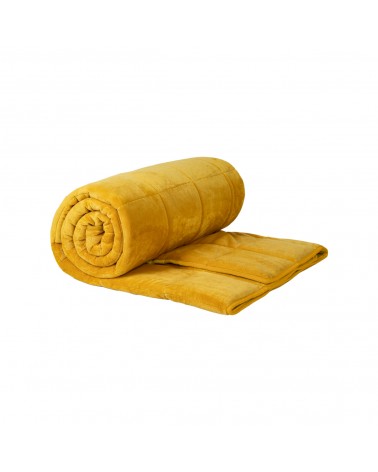 Kołdra obciążeniowa 135x200 11kg Gravity Wrap Ninja Plush Mustard