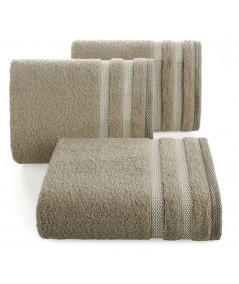 Ręcznik bawełna Riki 70x140 jasnobrązowy