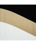 Pościel satyna bawełniana 200x220 + 2x70x80 Eva 01 czarna/złota Eurofirany