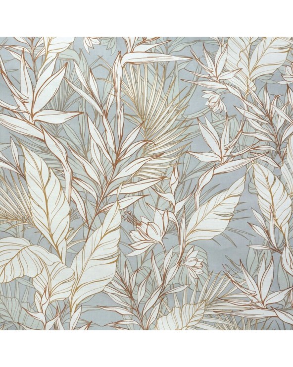 Pościel satyna bawełniana 180x200 + 2x70x80 Nika 26 jasnoszara Eurofirany 