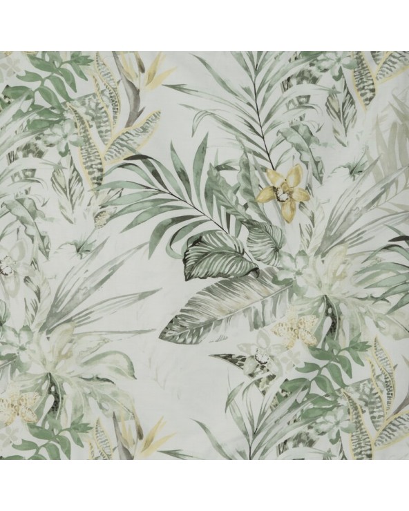 Pościel satyna bawełniana 140x200 + 1x70x80 Nika 40 jasnozielona Eurofirany 