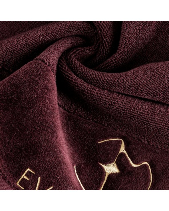 Ręcznik bawełna 70x140 Gaja bordowy Eurofirany 