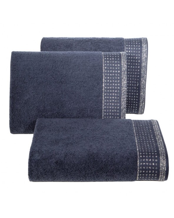 Ręcznik bawełna 50x90 Luna granatowy Eurofirany 
