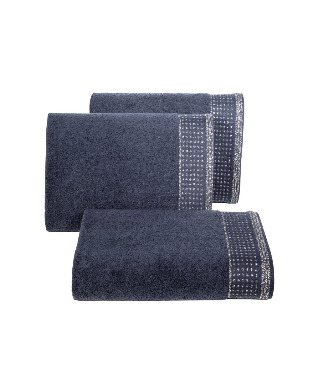 Ręcznik bawełna 50x90 Luna granatowy Eurofirany 