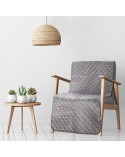 Narzuta velvet 70x160 Luiz 5 srebrna Eurofirany  