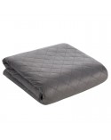 Narzuta velvet 70x160 Luiz 5 srebrna Eurofirany  