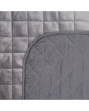 Narzuta velvet 70x160 Luiz 5 srebrna Eurofirany  