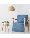 Narzuta velvet 70x160 Luiz 5 niebieska Eurofirany  