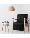 Narzuta velvet 70x160 Luiz 3 czarna Eurofirany  